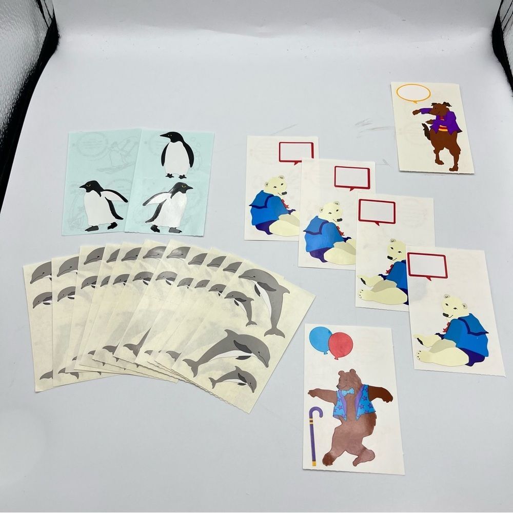 Vintage Mrs.Grossman Animal Themed Stationery sticker Set